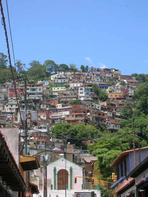 A poor suburb of Caracas, Venezuela's capital.