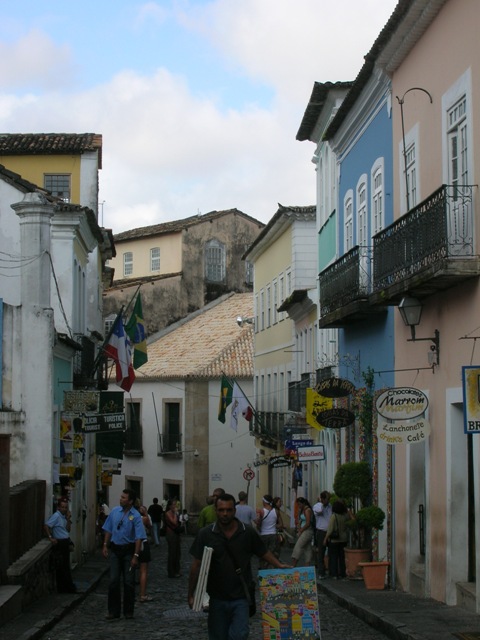 Picturesque alleys through Salvador.