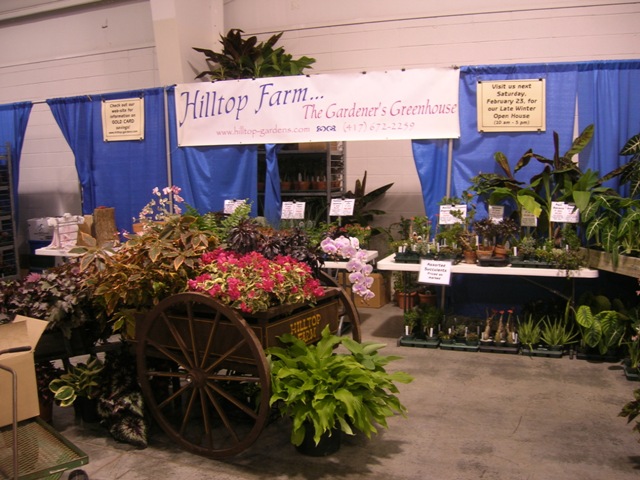 Part of our booth at the Springfield Lawn and Garden Show held in February.