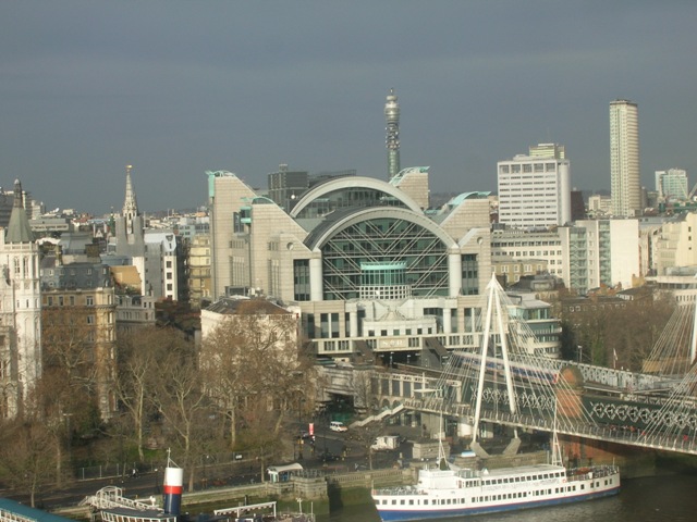 Charing Cross Rail Station lies beneath this landmark building in London.