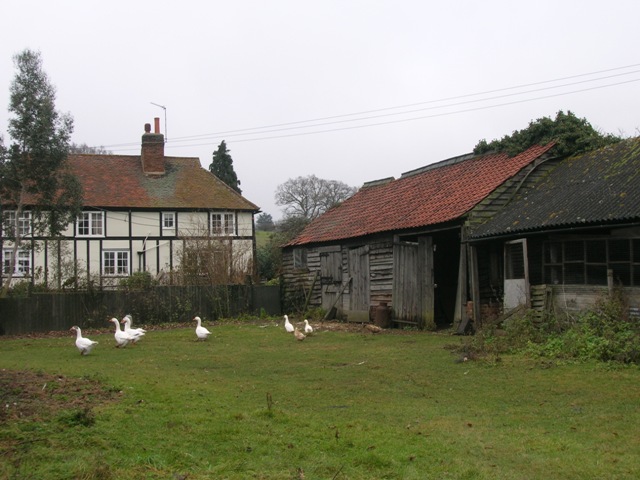 Typical English charm on a farm walked past on a country walk.